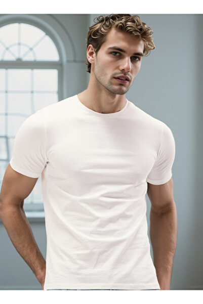 FAV Slim Fit T-shirt with Crew Neck and Short Sleeves