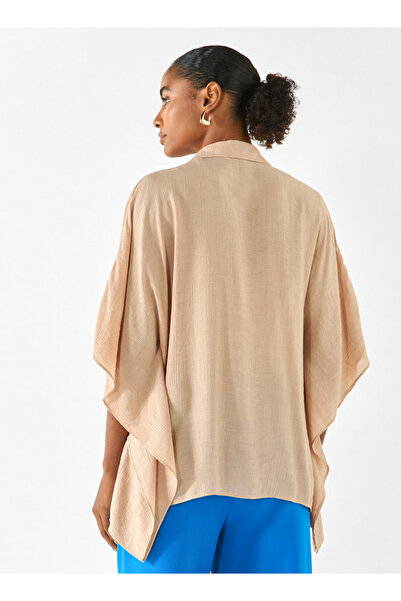 FAV Textured Kaftan Shirt with Extended Sleeves