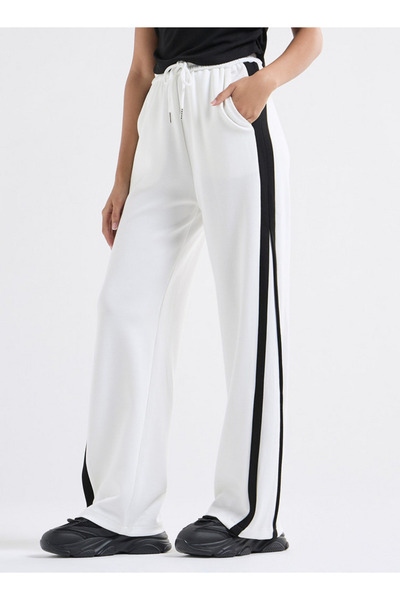 FAV Panelled Track Pants with Drawstring Closure and Pockets