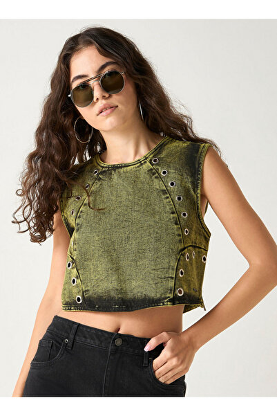 Lee Cooper Lee Cooper Rivet Detail Sleeveless Top