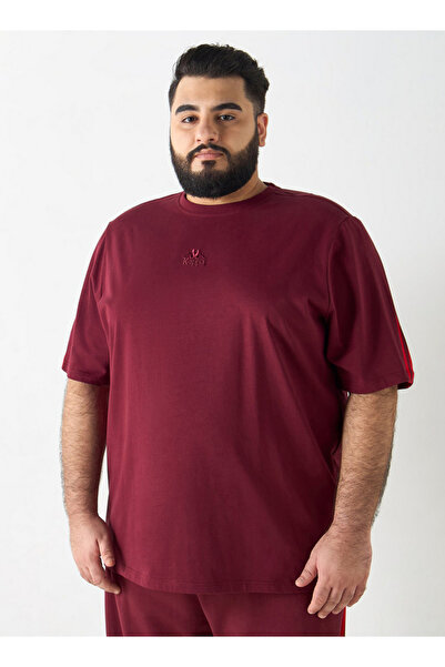 Kappa Solid T-shirt with Round Neck and Short Sleeves