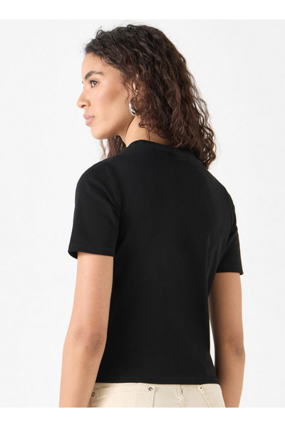 SP Characters Printed T-shirt with Crew Neck and Short Sleeves