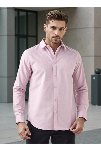 FAV Slim Fit Collared Oxford Shirt