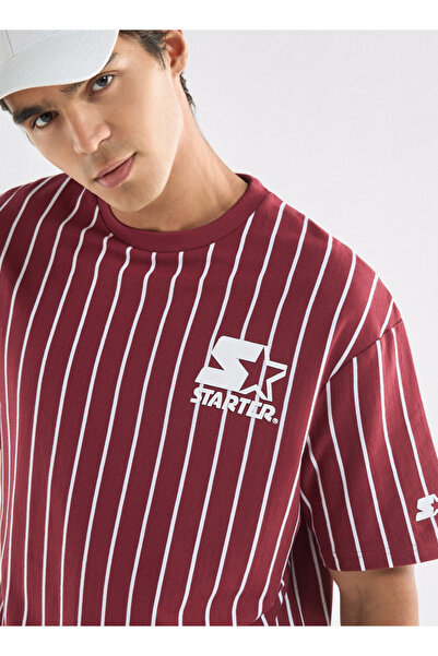 FAV Starter Striped T-shirt with Crew Neck and Short Sleeves