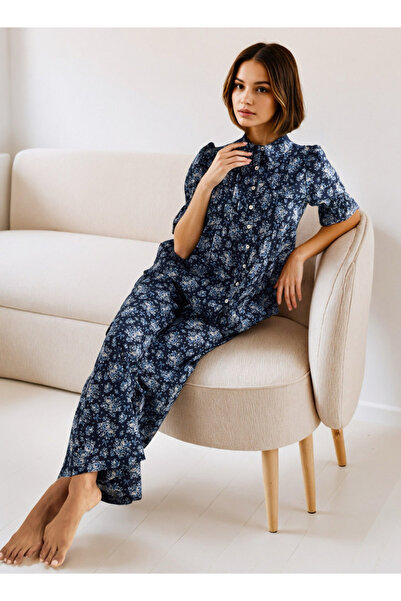 FAV طقم بيجاما كامبريك بطبعة زهور