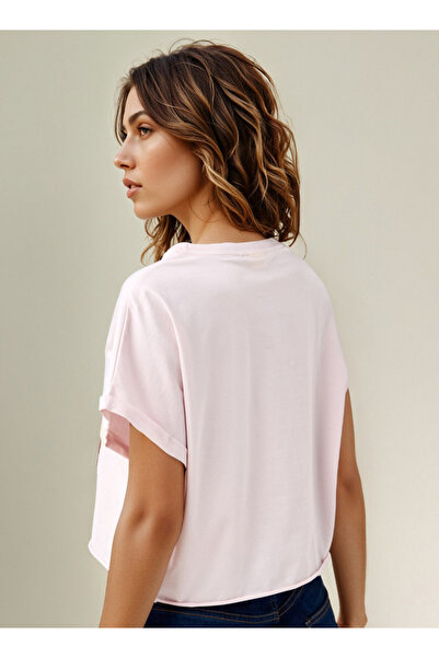 SP Characters Peanuts Print Crew Neck T-shirt with Short Sleeves