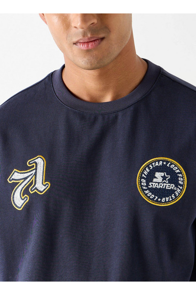 Starter Slogan Print T-shirt With Short Sleeves