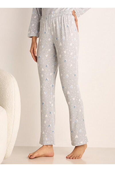 FAV Printed Long Sleeve T-shirt and Elasticated Pyjama Set