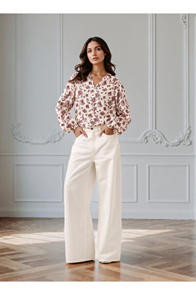 FAV Regular Fit Viscose Top with All-Over Print