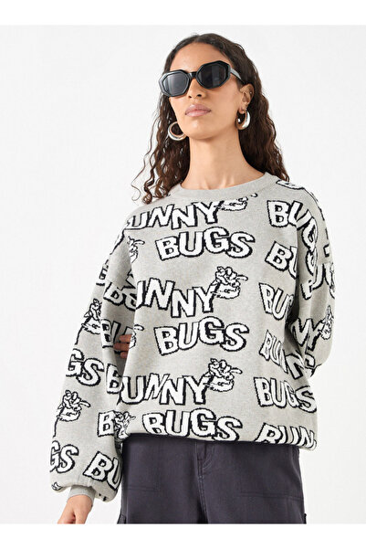 SP Characters سترة كاملة بتفاصيل أرنب باغز بأكمام طويلة