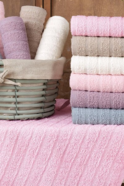 Zeynep Tekstil Path | 6'lı 30x50 Cm El Ve Yüz Havlu Seti | Mutfak Havlusu