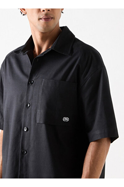 ECKO Relaxed Fit Shirt With Pocket And Short Sleeves