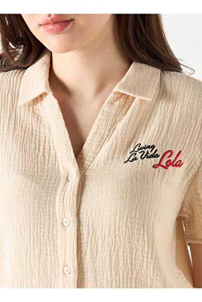 SP Characters Lola Bunny Embroidered Shirt with Short Sleeves