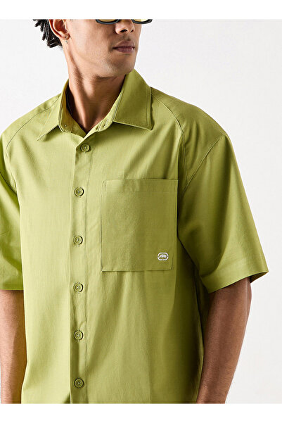 ECKO Relaxed Fit Shirt With Pocket And Short Sleeves