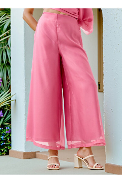 Iconic Iconic Palazzo Pants with Elasticated Waistband
