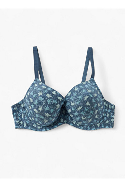 FAV حمالة صدر نصفية مطبوعة بسلك مع إغلاق بخطاف وعين