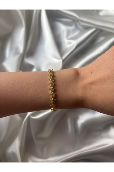 SY ACCESSORIES Vip Gold Color Zircon Stone Star Bracelet
