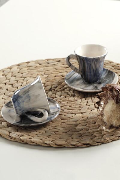 Znp Home Gift Kahve Fincan Takımı 2 Kişilik El Yapımı Türk Kahvesi Expresso Fincanı Seti