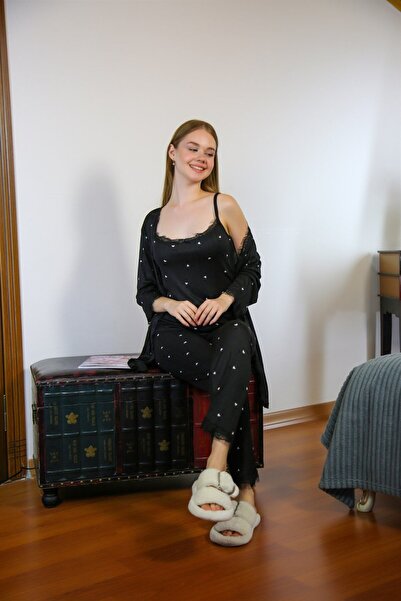 Akbeniz Γυναικείο κοστούμι πιτζάμα 3 τεμαχίων 16103