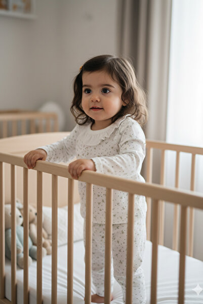 Fulla Moda Baskılı Bebe Yaka 2 Li Kız Çocuk Takım