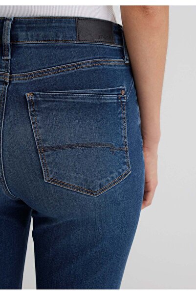 Mavi Samara Dark Shaded Glam High Waist Skinny Fit Wide Leg Jean Pants 1010200-90074