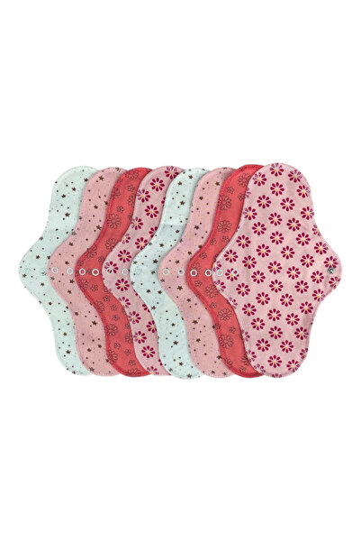 Ponped Doğal Yıkanabilir Kadın Pedi 8'li (GECE)