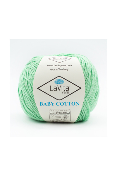 LaVita Yarn خيط قطن للأطفال أميجورومي وخيط حياكة يدوي 40% أكريليك 60% قطن 50 ...