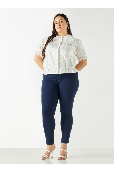 FAV Collared Top with Puff Sleeves