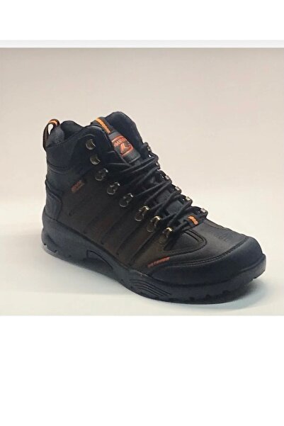 Budaks Ανδρικές μπότες με φλις αντιολισθητική θερμοσόλα, χειμερινές μπότες πεζοπορίας με κορδόνια για εξωτερικούς χώρους