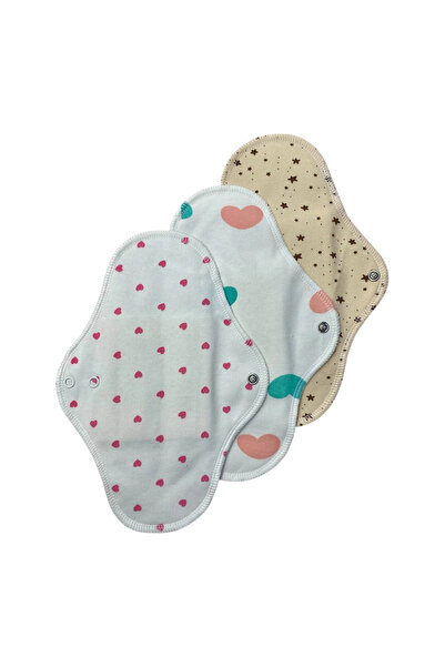 Ponped Bamboo Washable Organic Women's Pad Normal Set of 3