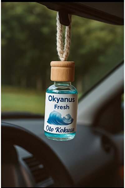 enas kozmetik Oto Parfüm Fresh  OceanOkyanus  Ayna Asmalı 8 ml silindir şişe