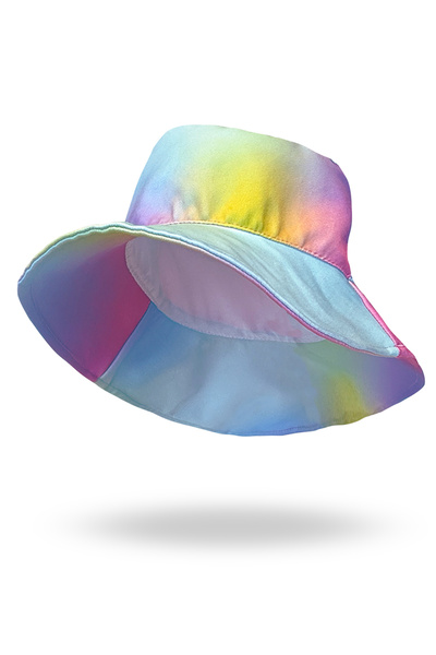 Denokids Uv Protection Tie-Dye Patterned Girl's Hat