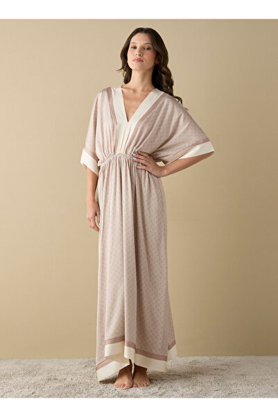 FAV فستان سهرة من الساتان بطبعات الأزهار