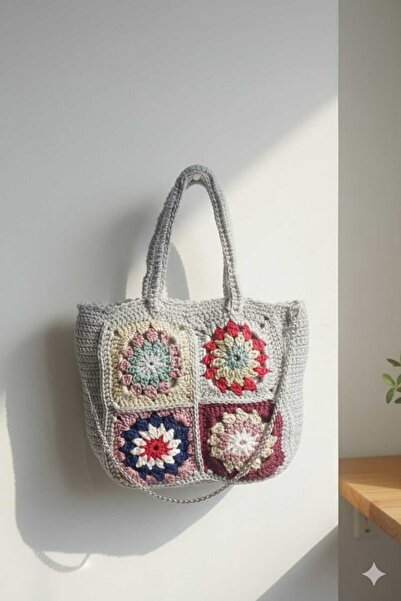 GÇA Moda Handmade Motif Detailed Women's Hand and Shoulder Bag