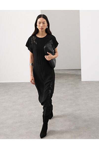 Marks & Spencer Lace Detail Midaxi Elbise