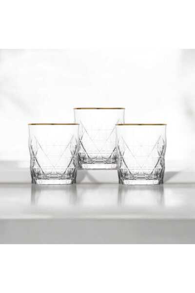 LAV Keo366 Keops 3lü Su Bardağı Yaldızlı