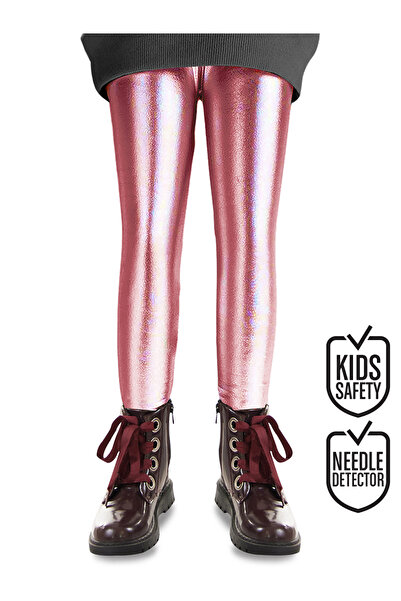 Denokids Girl's Metallic Shiny Tights