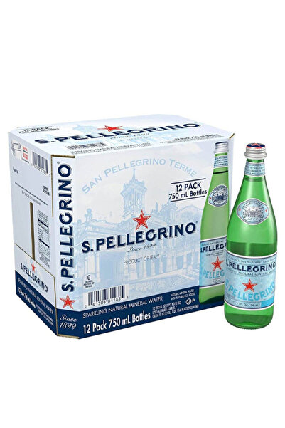 San Pellegrino مياه غازية طبيعية كوب 750 مل × 12