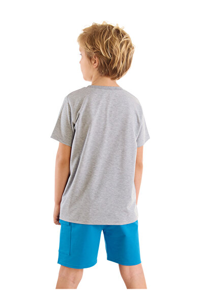 MSHB&G Boy's Explorer Camping Themed Summer T-shirt and Cargo Pocket Shorts Set