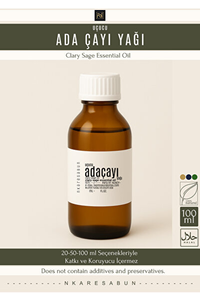 nkare 100 ml Essential Sage Oil - 100% Natural Additive, Protective and Free ...