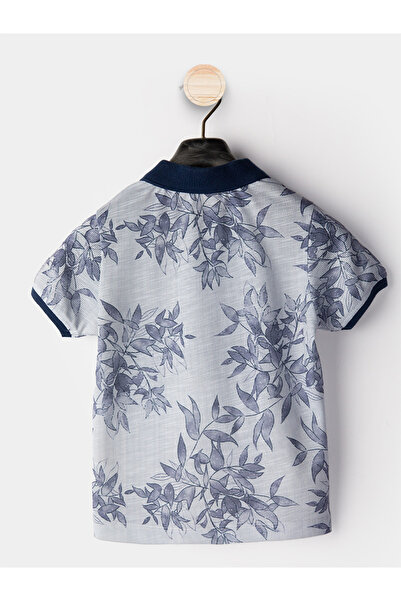 Midimod Set 3 piese pentru băieți, tricou cu gât polo, pantaloni scurți, set cu centură