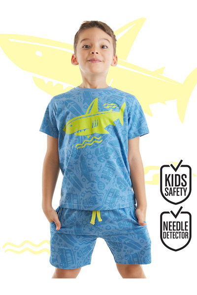 MSHB&G Set pantaloni scurti si tricou pentru baieti - Shark
