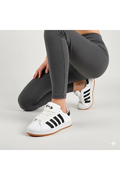 homiro Unisex klasične vezane Ortopedsko sportske Patike cipele - belo-crne