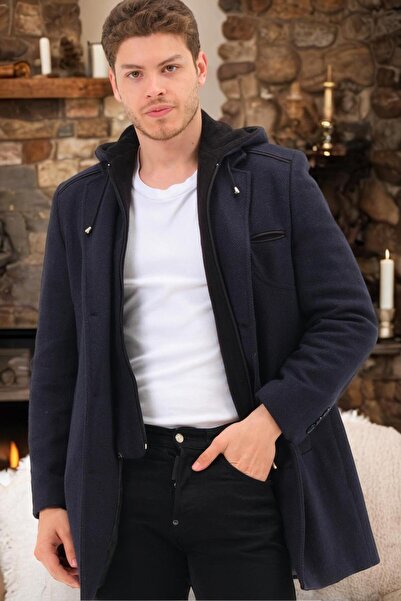 Dewberry Men's Overcoat, Warm, Stylish, Casual, Classic, Trendy Model