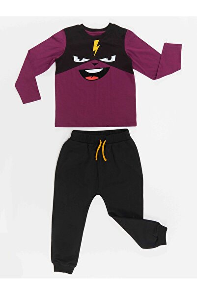 Denokids Lightning Mask Boy's T-shirt Trousers Set