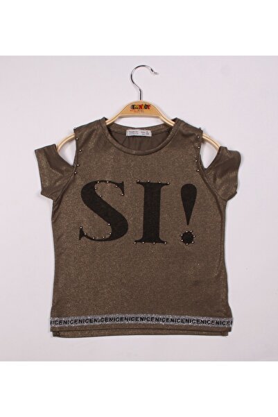 Toontoy Κοριτσίστικο μπλουζάκι SI με τύπωμα ριγέ