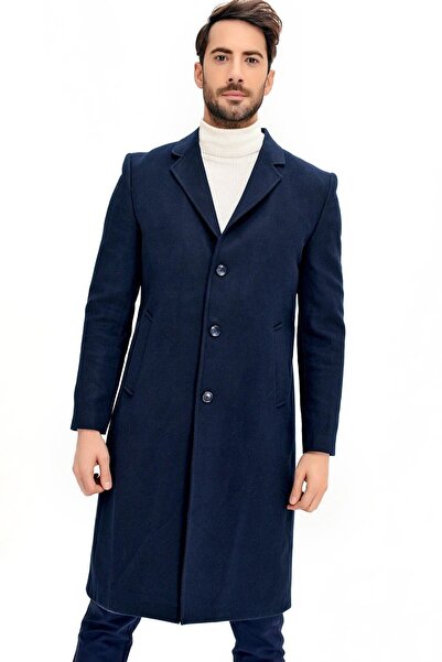 Dewberry PLT8363 ERKEK PALTO-LACİVERT