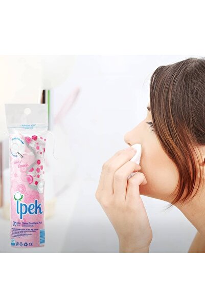 İpek MAKYAJ TEMİZLEME PEDİ %100 PAMUK 70'Lİ |YUMUŞAK DOKU& CİLT DOSTU