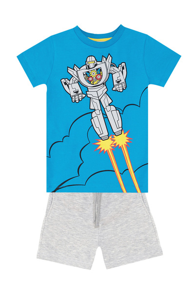 MSHB&G Set de pantaloni scurți de tricou Robot Boy