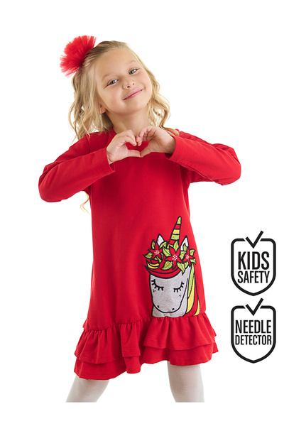 MSHB&G Noworoczna sukienka dla dziewczynki w jednorożca